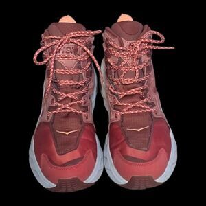 Hoka One Women’s Anacapa Mid GTX Gore-tex Shoes/Boots Hot sauce/Ch Mahog, Size 8